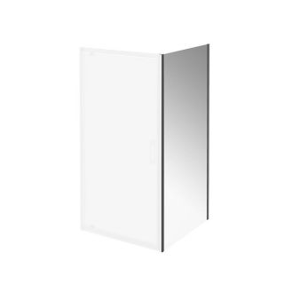 Душевая боковая панель Kerama Marazzi Vetro VE.100.FP.BLK.M 100 см стекло прозрачное профиль чёрный матовый